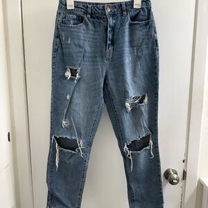 Indigo Rising Distressed Blue Jeans size 7/8